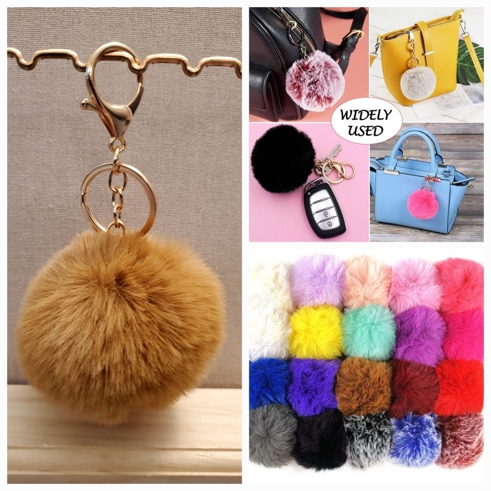 Cute Fashion Faux-Fur Puff Ball